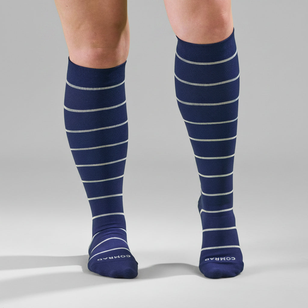 Knee-High Compression Socks - Stripes
