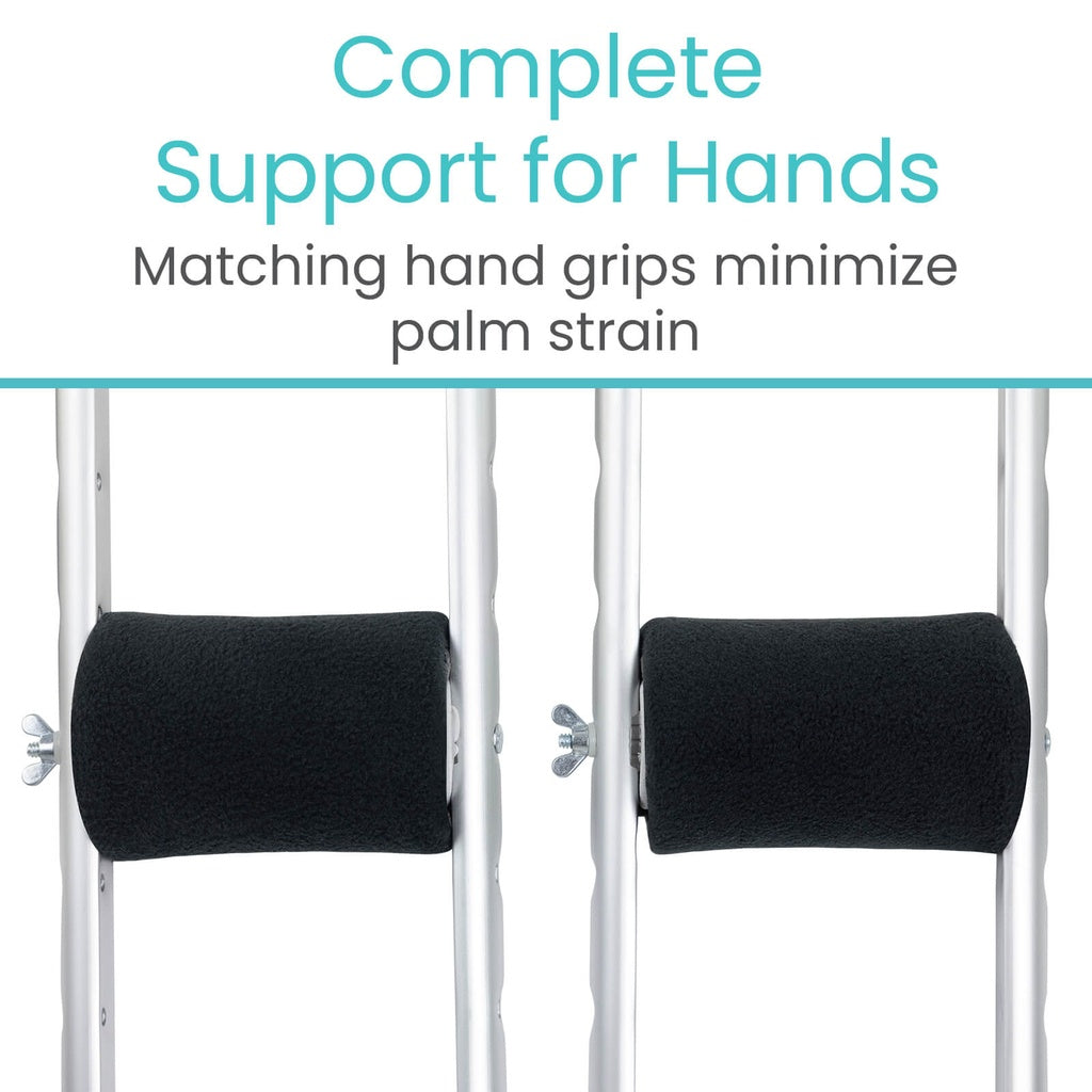 Fleece Crutch Pads with Hand Grips — view 8