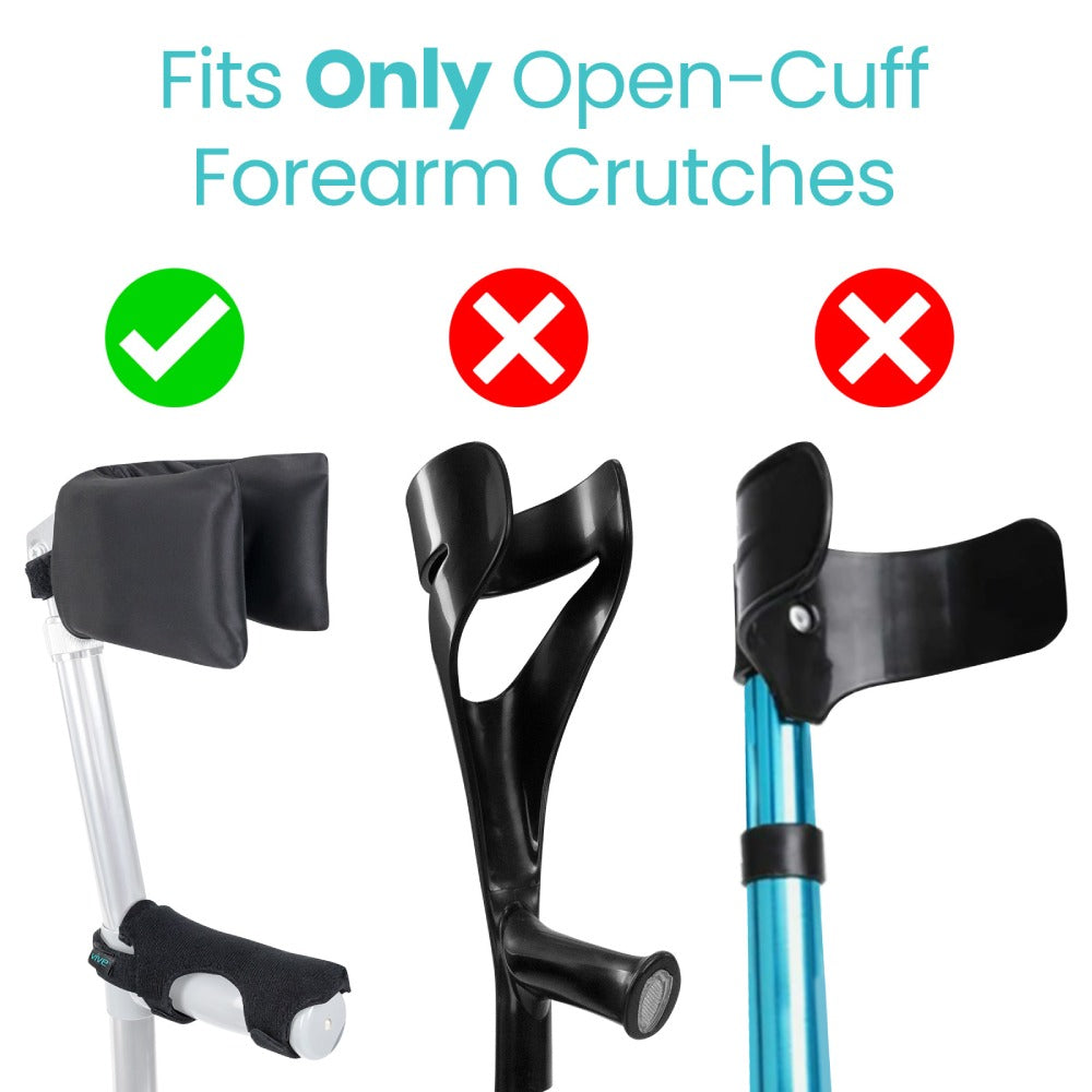 Standard Forearm Crutch Pads — view 2