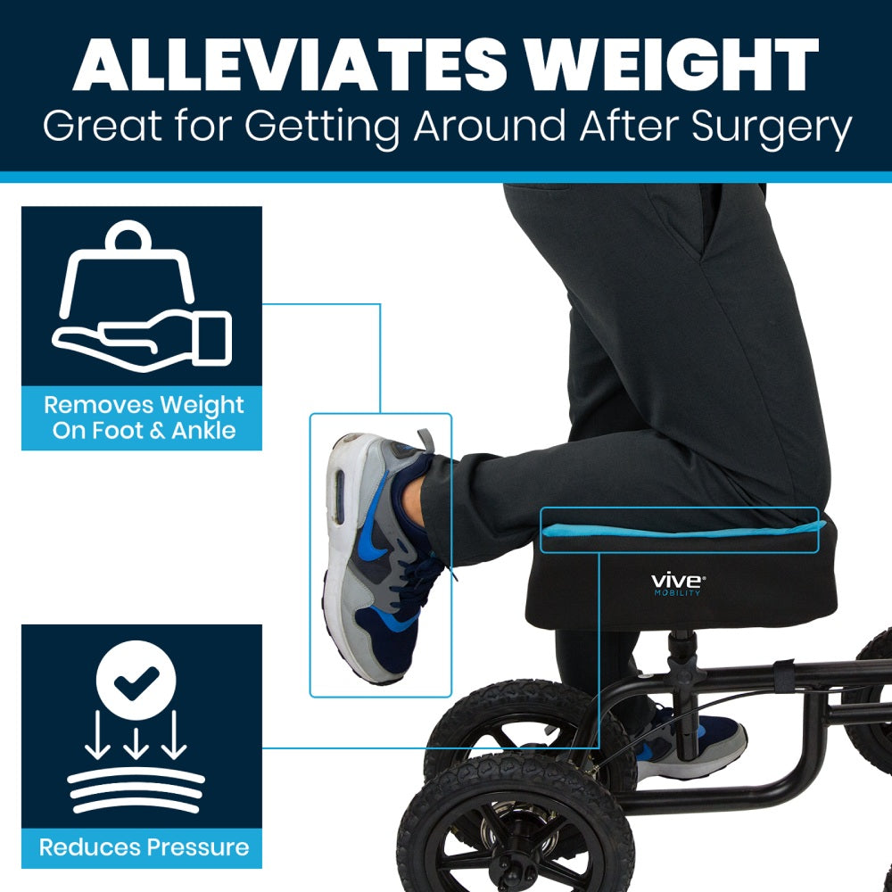 Foam Knee Walker Pad with Comfort Gel — view 2